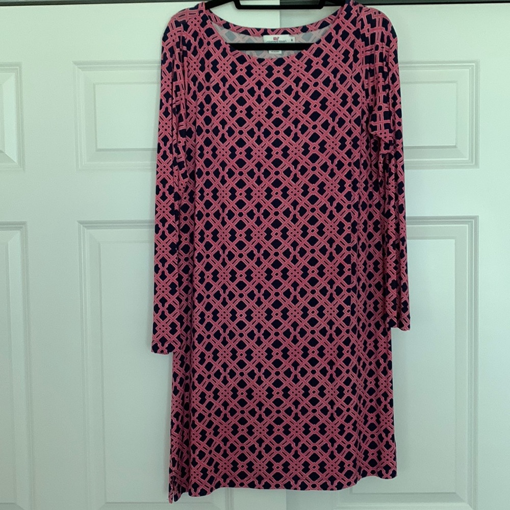 Vineyard Vine Red White & Navy Blue Size M Dress